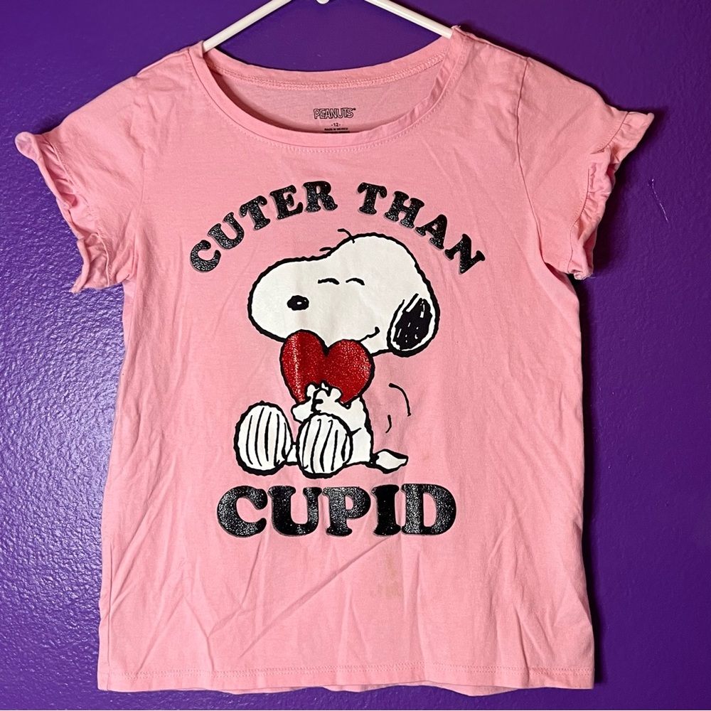Peanuts Snoopy Valentine's - Cuter Than Cupid Shirt